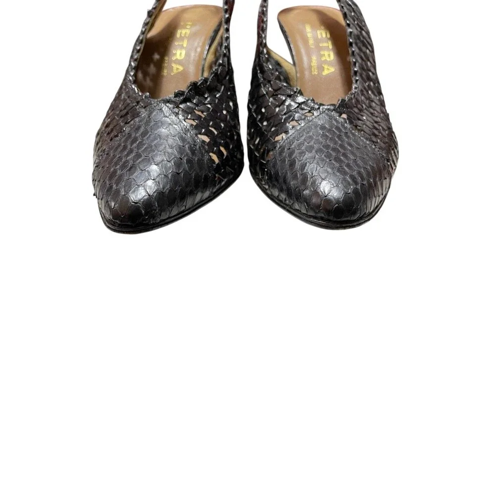 Petra Italy Firenze Shoes 8M 3‎ 1/2 Heel Leather